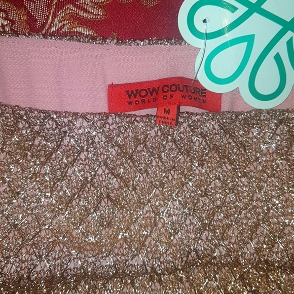 Rose gold  metallic skirt - Picture 2 of 4